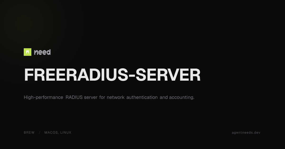 freeradius-server - need